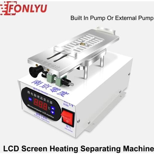 NJLD LCD Screen Heating Separating Machine With 360 Degree Rotaion Plate For mobile phone LCD glass Separating