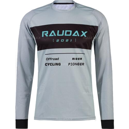 Raudax New 2021 Mens Autumn Long Sleeve Color Motocross Jerseys T-shirts Contest Racing Shirts Downhill Bicycle Cycling Clothes