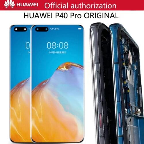 NEW ORIGINAL 6.58'' LCD Display For Huawei P40 Pro HUAWEI P40pro ELS-NX9 LCD Touch Screen Digitizer With Frame Repair Parts