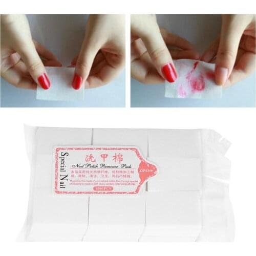 Wholesale 1000PCS Thick Hard Nail Art Gel Polish Remover Cotton Pad Nails Towel Lint Free Wipes Cleaner Nail Wraps TSLM1