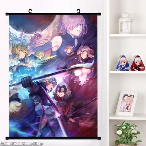 HOT Cute Anime Game Fate/Grand Order Mash Kyrielight HD Wall Scroll Roll Print Painting Poster Decor Collection Art Gift 60*90cm