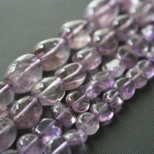 Natural Purple Crystal Beads Grade A, Four Sizes Choosing,15 Inch Strand (A08)