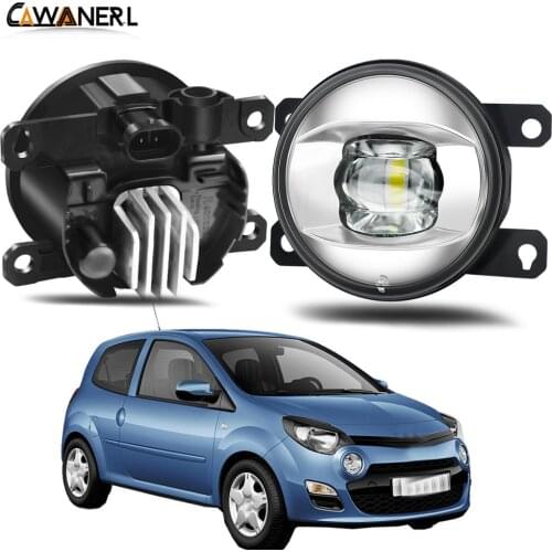 Fog Light Assembly For Renault Twingo Hatchback 2007-2015 Car 30W 8000LM LED Lens Fog Lamp Daytime Running Light H11 12V