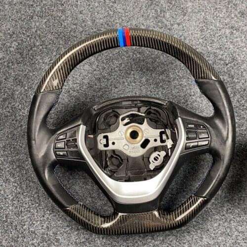 Carbon Fiber Steering Wheel Perforated Leather For BMW 3 Series 320Li 328i 2013-2019 2018 2017 2016 2015 not include buttons