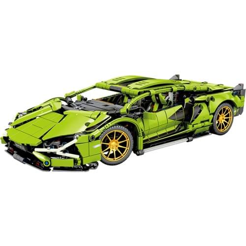 Sian-FKP37 Speed Champions Roadsters Car Supercar Sports Building Blocks Stickers Bricks Classic Model Toys For Kids