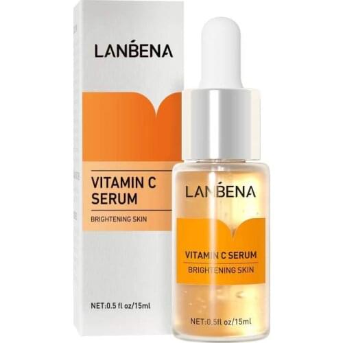 Vitamin C Serum 15ml Natural Vitamin C Lemon Serum Whitening Fade Dark Spots Brighter Skin Anti-Aging Wrinkle Essencial Oil Skin
