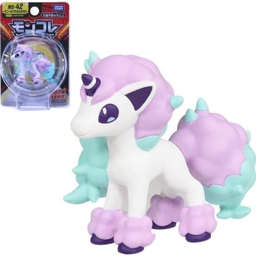 Takara Tomy Tomica Pokemon Pocket Monsters Moncolle MS-42 Ponyta 3-5cm Mini Resin Anime Figure Toys For Children Collectibles