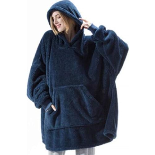 Oversized Hoodie Blanket Sweatshirt Men Women Teenager Super Soft Warm Comfortable Giant Pullover with Large Front Pocket Adult