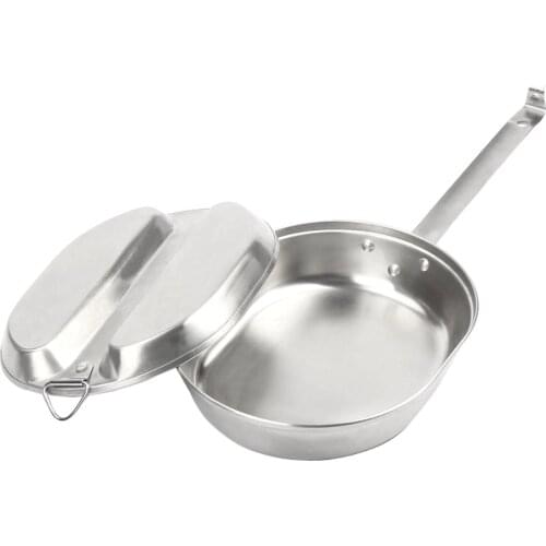 Outdoor Portable 304 Stainless Steel Lunch Box WWII U.S. Military Tableware Canteen Cup Camping Travel Picnic Box