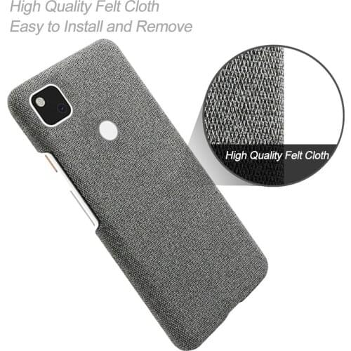 Ultra Thin Fabric Cloth Case For Google Pixel 4A Case G025J Anti-Drop Phone Bag Cover For Pixel 4A 5G GD1YQ, G025I Pixel4A 4G