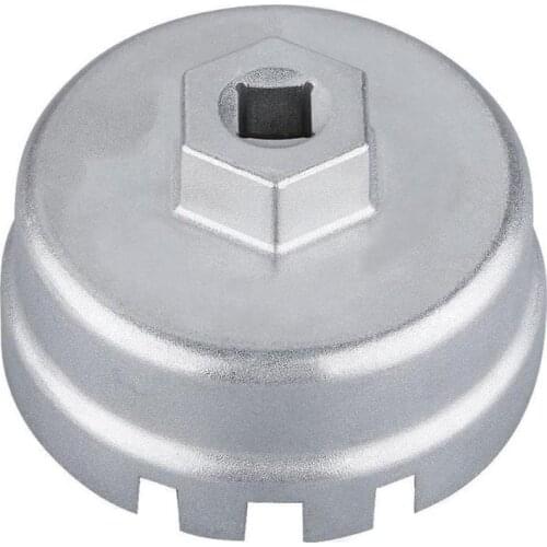 Universal 14 Flutes Oil Filter Wrench Cap 64.5mm Aluminium Housing Tool Remover for TOYOTA for Lexus CT200h