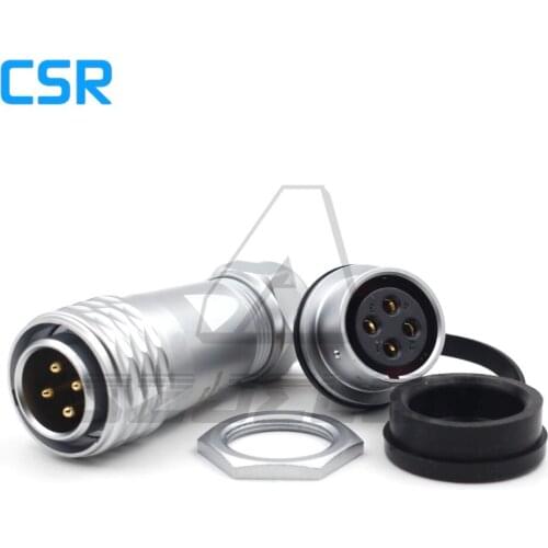 WEIPU SF20 4pin Waterproof connector Male Socket and Female Plug M12 Power Circular Panel Mount IP67