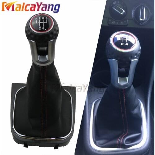 Gear Shift Knob Gaiter Boot Cover Case Collar For VW Volkswagen Golf 5 A5 MK5 GTI GTD Jetta R32 A6 Golf 6 MK6 R20 2004-2014