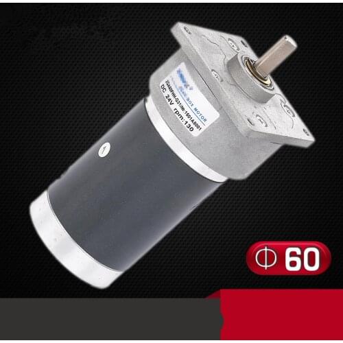 ZGA60FHH-G Gear Motor 60mm Miniature DC Gear Motor 12V 24V Output Shaft 10RPM-1000RPM