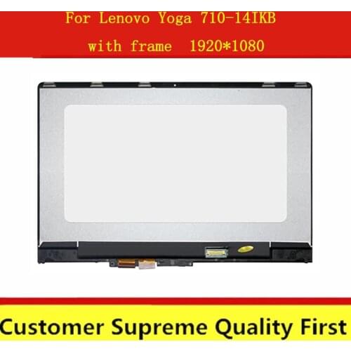 14.0" LCD SCREEN ASSEMBLIES FOR LENOVO IDEAPAD YOGA 710-14ISK/IKB FHD 1920*1080 TOUCH WITH LED DISPLAY 5D10M14182 80V4