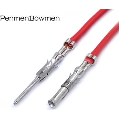 1.5MM Way Auto Splices Wire Crimp Terminal Male Female Electrical Metal Pin For Tyco Connector With 18AWG Cable 927888-1927886-1