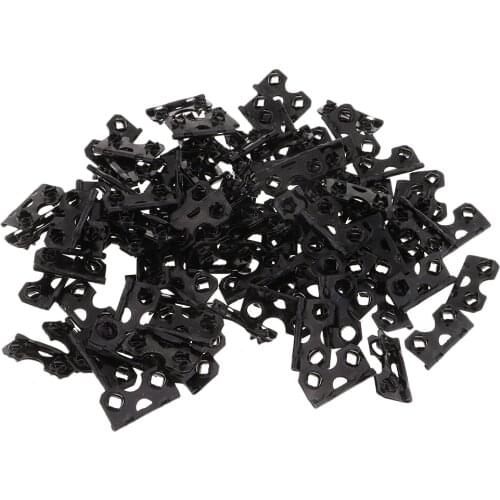 100pcs Fix Picture Photo Frame Back Board Support Leg Barbed Hinge 15 x 28mm
