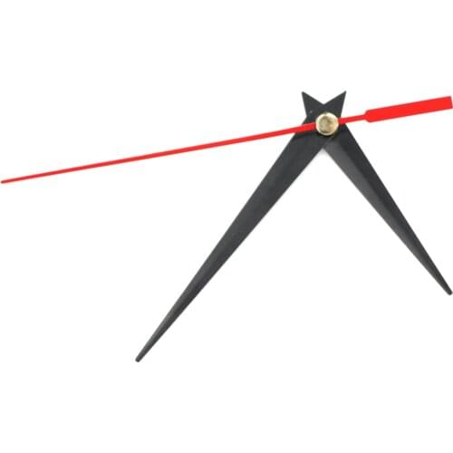 5 Sets Wall Clock DIY Repair Tool Red Black Hands Quartz Clock Movement Mechanism Parts Kit Replacement Essential Tools