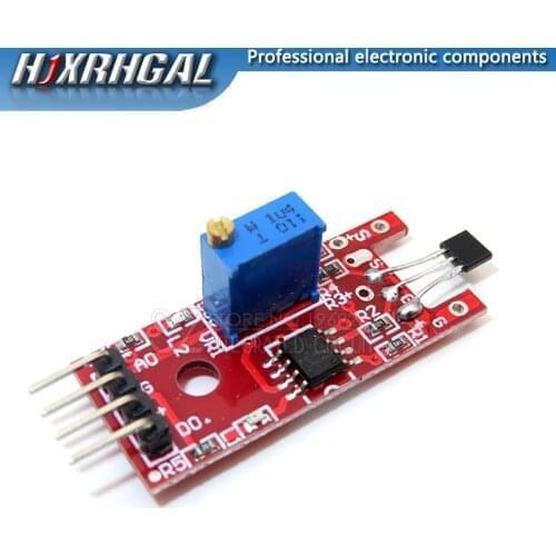 5PCS 4pin KY-024 Linear Magnetic Hall Switches Speed Counting Sensor Module for arduino DIY Kit