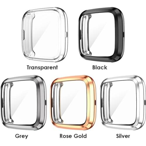AntiScratch Protection Case Bezel Smart Watch Screen Protective Bumper Full Cover Shell for Fitbit Versa 2/2SE