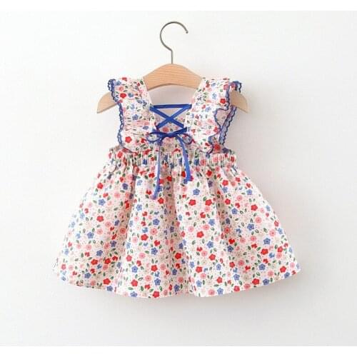 Flower Newborn Baby Dress New Summer Cute Baby Girls Clothes Tulle Infant Party Children Clothing