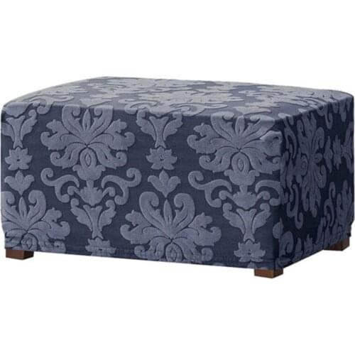 Elastic Knitted Jacquard Stool Set Household Retro Foot Stool Set Polyester And Spandex Protect Your Furniture From Daily Tears