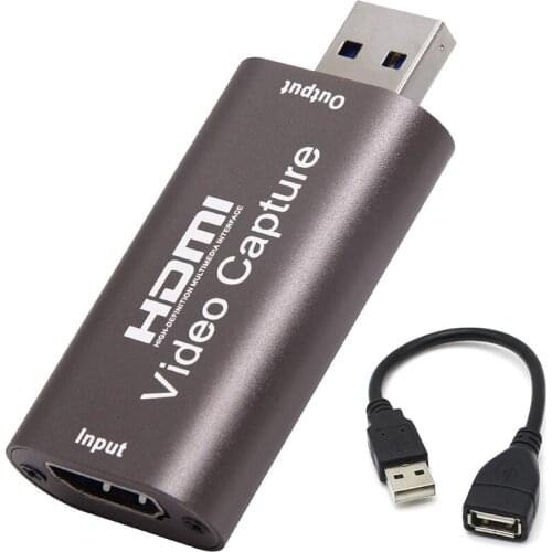 HDMI to USB Video Capture Card 1080P 60Fps Record Via DSLR Camcorder Action Cam