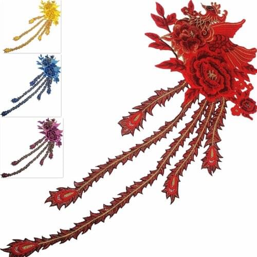 Chinese Style Sew on Patch Applique Badge Embroidered Lace Dress Cheongsam Clothes Decor DIY Accessories 1pcs