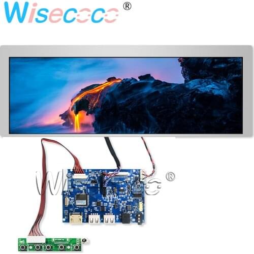 9.1" Matte Ultra Wide Bar Display IPS TFT LCD Screen Life ≥ 50K Hours 822*260 with LVDS Audio Controller Board for PC Gamer