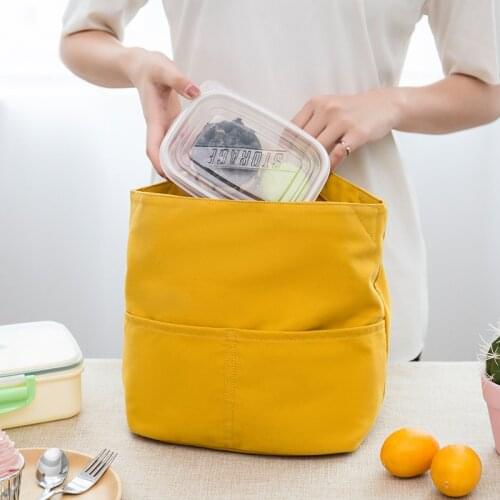 Multipurpose Lunch Bag Portable Office Worker Food Cooler Pouch Child Outing Fruit Drink Snacks Keep Fresh Handbag Accessories