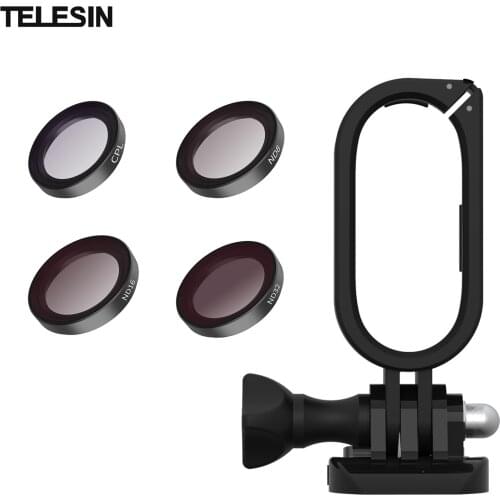 TELESIN Insta360 GO2 Action Camera Accessaries Kit with 4pcs Filters + ABS Protective Frame Housing for Insta360 GO2 Camera