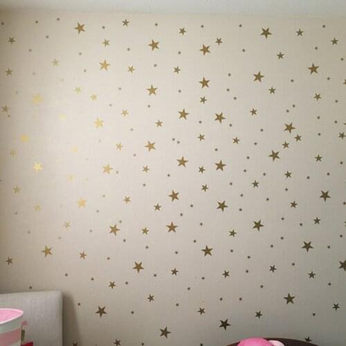 Gold Stars Wall Sticker, DIY home decoration vinyl wall art Decals Wall Sticker D03