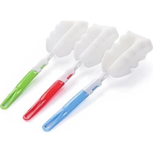 New Arrival Baby High Grade Clean Sponge Milk Bottles Bottle Brush With Handle Cleaning Utensils Brush Baby Bottle Cleaners Hot