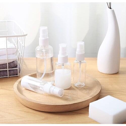 30/50/100ml Portable Spray Bottle Transparent Makeup Moisture Atomizer Pot Fine Mist Sprayer Bottles Hair Hairdressing Tools