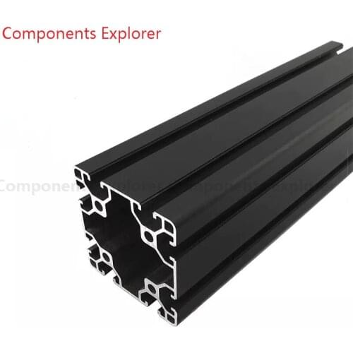 Arbitrary Cutting 1000mm 8080 Black Aluminum Extrusion Profile,Black Color