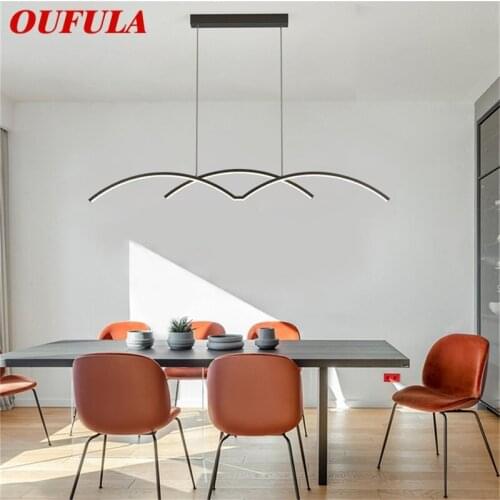 OUFULA Nordic LED Pendant Light Contemporary Lamp Fixtures Decorative For Home Dining Room