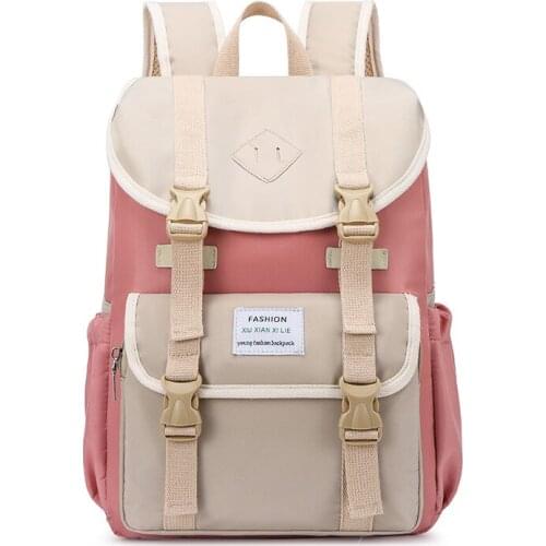 New Waterproof Nylon Backpack for Women School Shoulder Bag Bagpack for Teenage Girls Schoolbags Female Travel Backpacks mochila