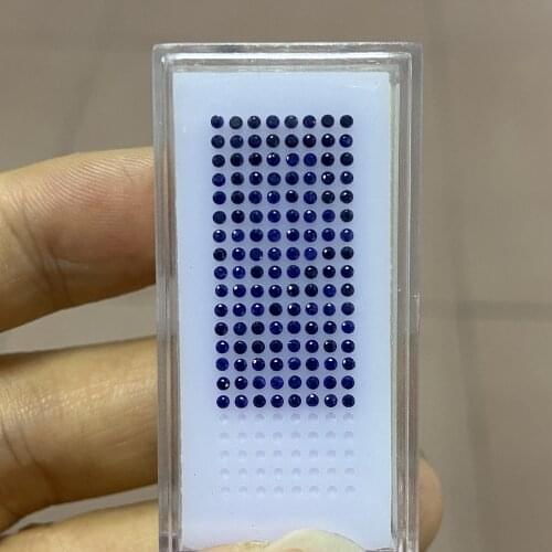 0.9mm-3mm Natural Blue Sapphire Original Thailand Gemstone 100% Original Round Brilliant Cut Stones Per Carat