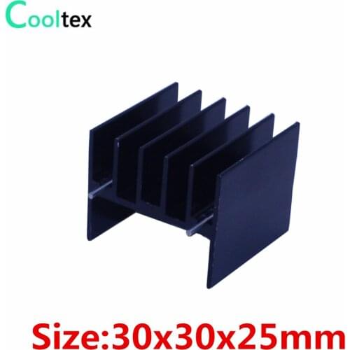 10pcs/lot 30x30x25mm heatsink heat sink radiator for IC triode mos Diode Dynatron cooler cooling