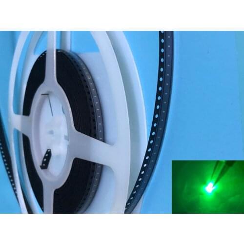 1000 pcs SMD SMT 0402 Green Ultra Bright LED lamp light Free shipping