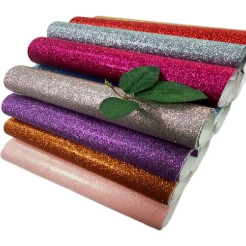 22m one roll 138cm width glitter pu leather fabric for wallpaper and bows crafts