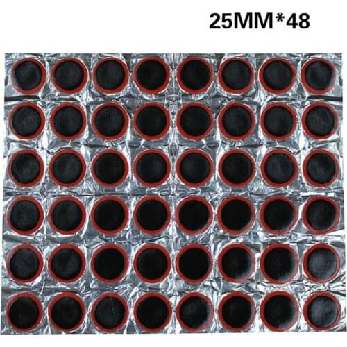 48PCS/24PCS 25mm Round Rubber Bicycle Tire Patch Cycle Repair Tools Cycling Bike Tire Tyre Inner Tube Puncture