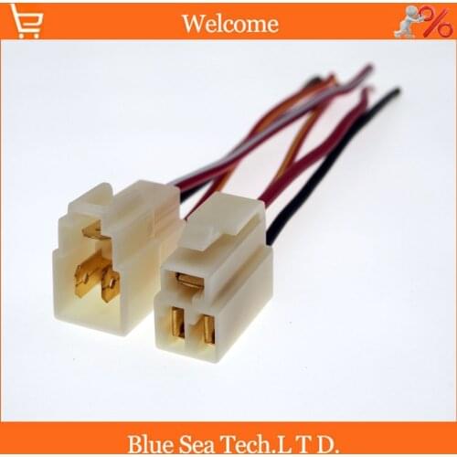 6.3mm 3 Way/pin Electrical Connector,Auto electric socket plug with 10CM,16AWG copper cable for Motorcycle Car