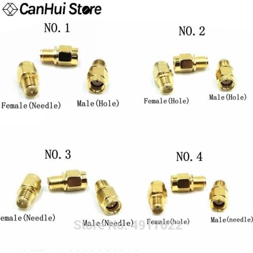 Stecker 2 stücke RF Koaxial Coax Adapter SMA männlich Weiblich RP SMA auf SMA Männlichen RP-SMA Stecker Loch Nadel
