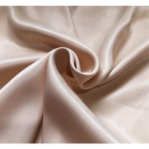 C614 Glossy Fleshcolor 100% Cotton Satin Sateen Summer/Autumn Thin Silky Feel Skin-friendly Dress Pajamas Career Suits Fabrics