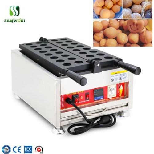 Electric Digital Ball shape Waffle Maker Machine Baker Iron takoyaki machine Ball Shaped Double-sided heating flip Waffle Iron