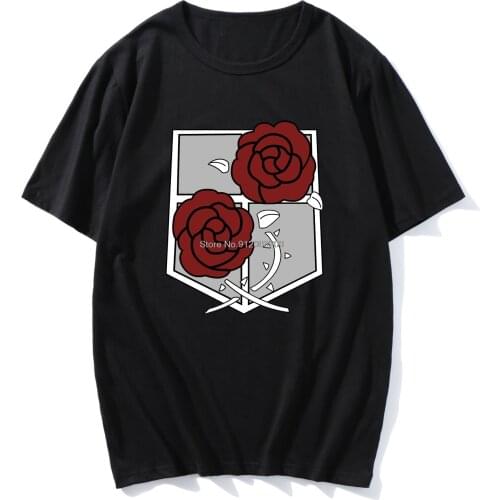 Attack On Titan T-shirt Anime Oversized Tops Summer Mens Short Sleeve T Shirt Cartoon Streetwear Tshirt Boys Clothes