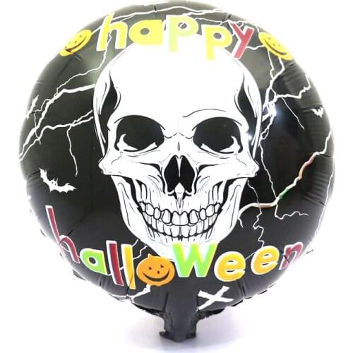 Hot 5 pcs/lot 18'' thicken Person cranial head Halloween balloon Birthday Party Decor Supplies Pirate Printing Helium Balloons