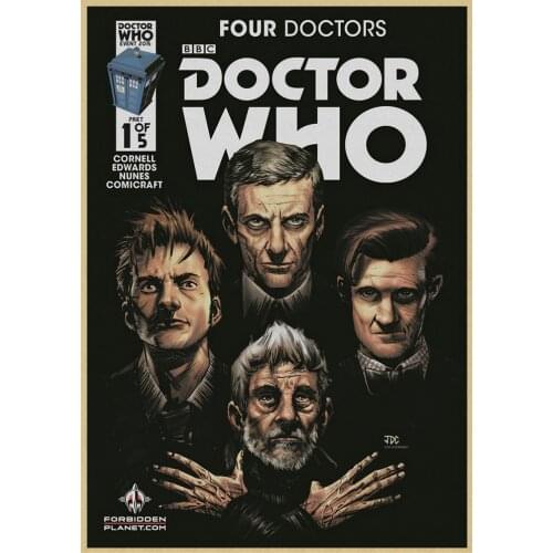 Movie Doctor who Quality Canvas Painting Picture Retro Art Decor Poster Cafe Bar Wall Decor living room Home Decor A836