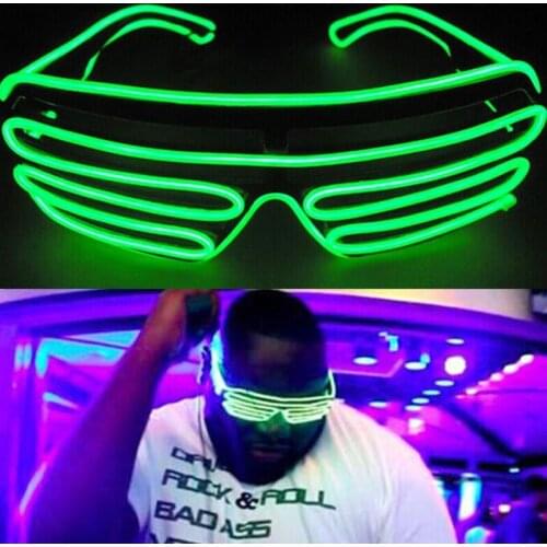 Flashing EL LED Glasses Lighting Colorful Glasses Glowing Classic Costume Party Halloween party decoration supplies 5ZHH046
